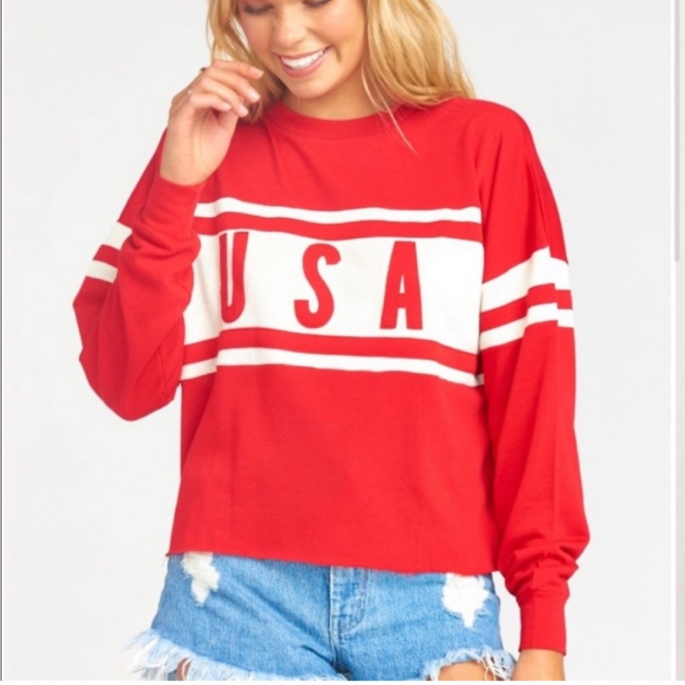 NWT mumu USA sweatshirt